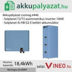Akkupályázat csomag #446 - Solplanet ASW H-T2/T3 10 kW + Solplanet Ai-HB G2-E (beltéri) 20