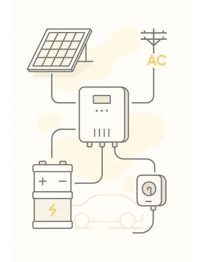 Lakossági inverter bekötése és üzembe helyezése 20 kW-ig
