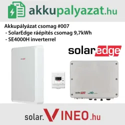 Akkupályázat csomag #007 SE4000H invertercsere 9,7kWh