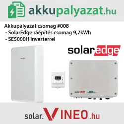 Akkupályázat csomag #008 SE5000H invertercsere 9,7kWh