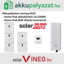 Akkupályázat csomag #020 - SE8K invertercsere 24,25kWh