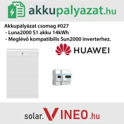 Akkupályázat csomag #027 - Huawei akkubővítés 14kWh