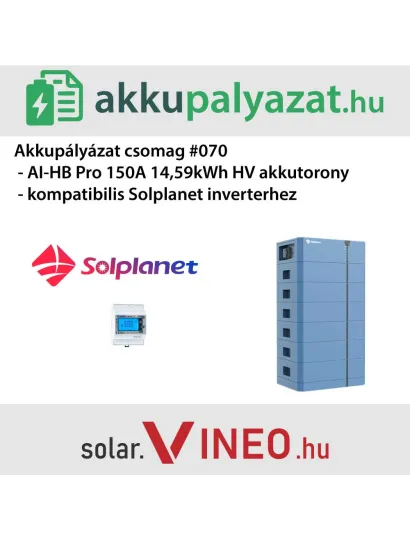 Solplanet Ai-HB Pro 150A 14,59 kWh első tároló telepítése