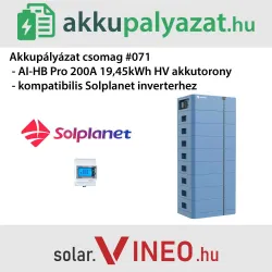 Solplanet Ai-HB Pro 200A 19,45 kWh akkumulátorbővítés