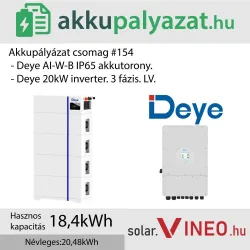 Akkupályázat csomag #154 - Deye SUN-20K-SG05LP3-EU-SM2 + Deye AI-W20.4-B 20
