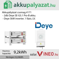 Akkupályázat csomag #171 - Deye SUN-5K-SG03LP1-EU + Deye SE-G5.1 Pro-B 10