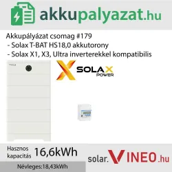 Akkupályázat csomag #179 - SolaX akkubővítés SolaX T-BAT HS18.0 18