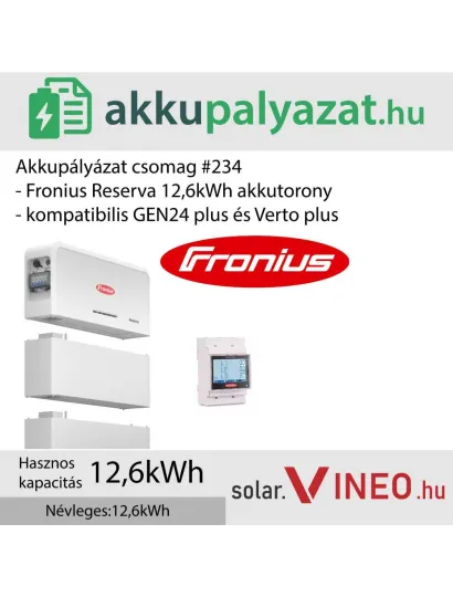 Akkupályázat csomag #234 - Fronius akkubővítés Fronius Reserva 12