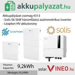 Akkupályázat csomag #313 - Solis S6 EH3P 5 kW + Leapton AH-05 9