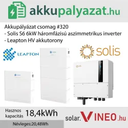 Akkupályázat csomag #320 - Solis S6 EH3P 6 kW + Leapton AH-05 18