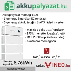 Akkupályázat csomag #390 - SigenStor EC 6.0 TP + SigenStor BAT 10.0 - 8