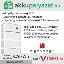 Akkupályázat csomag #426 - SigenStor EC 4.6 SP + SigenStor BAT 10.0 - 8