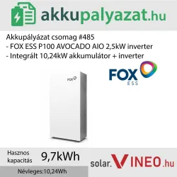 Akkupályázat csomag #485 - FoxESS Avocado P100 2.5 kW + 10